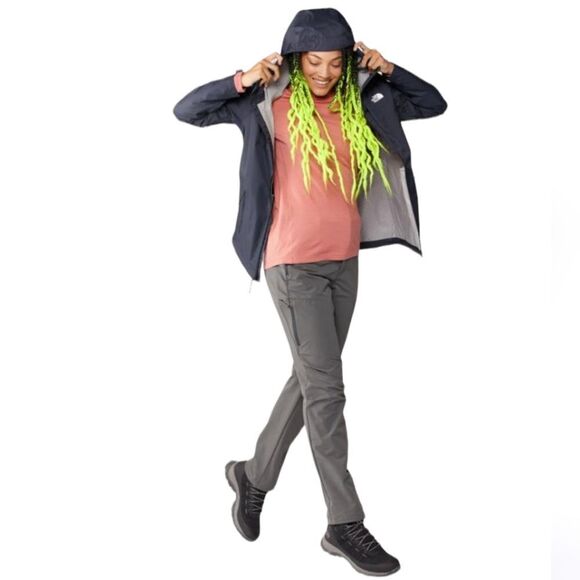 REI Hiking Utility Quick Dry Tech Adjustable Trail Pants women's sz 10 Asphalt  - Picture 1 of 11